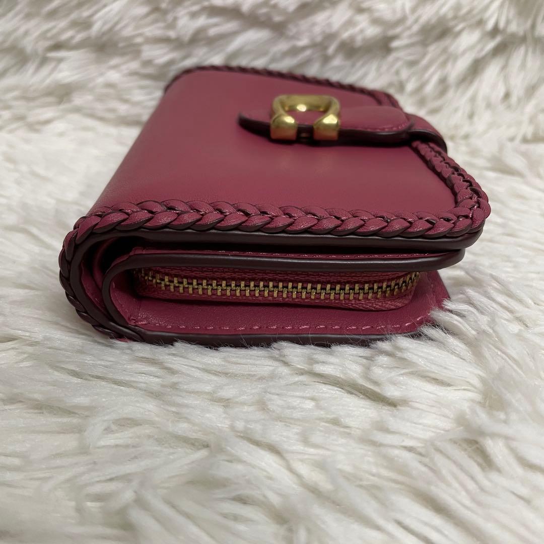 新品未使用　COACH タビー ミディアムウォレット ブレイド スムースレザー