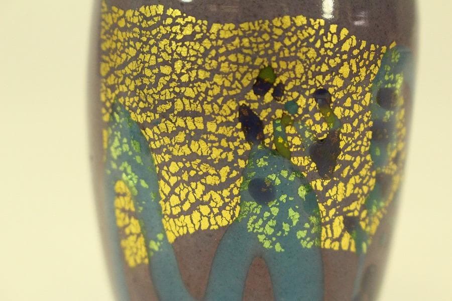 茶道具 沖縄 硝子 茶入 良蓋 仕服 揃 夏(A782)