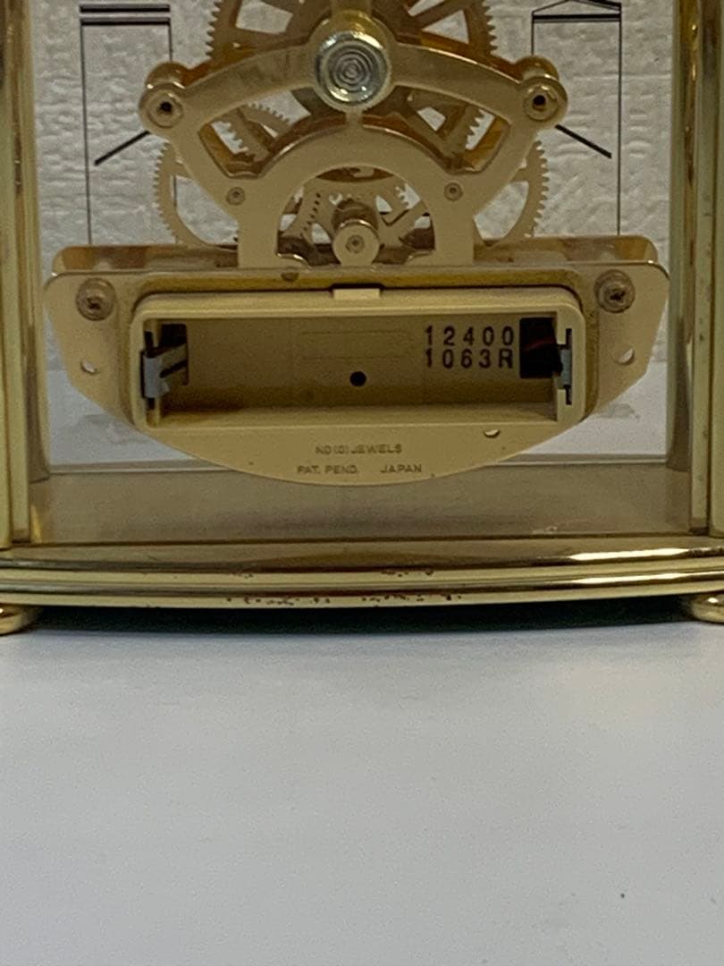 セイコー エムブレム HW482G QZ ヴィンテージ ゴールド 置時計