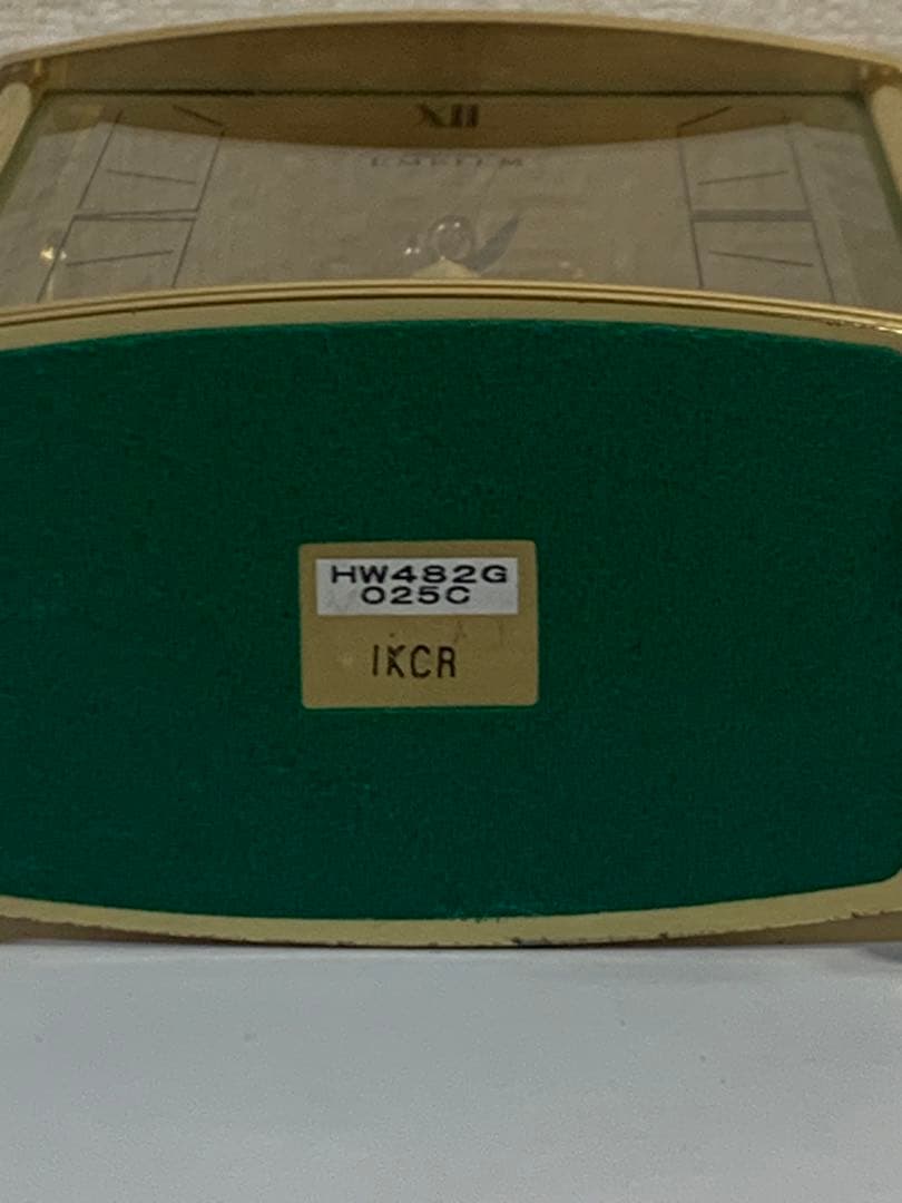 セイコー エムブレム HW482G QZ ヴィンテージ ゴールド 置時計