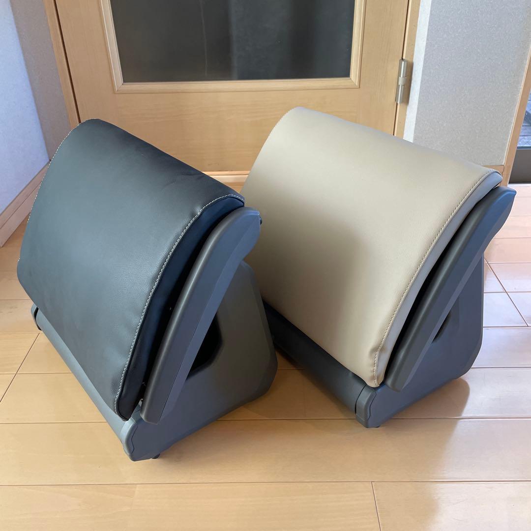 リクライニングオットマン グレー ベージュ