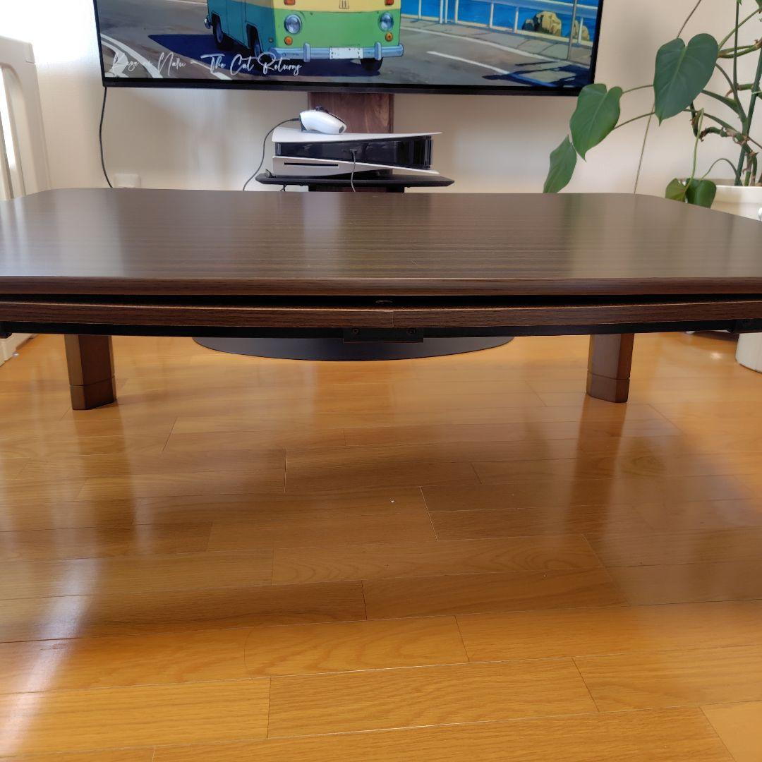 フラットヒーター折れ脚こたつ フラットモリス 105cmx75cm　送料無料