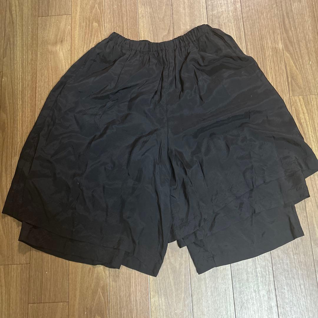 コムデギャルソン　ブラック キュロット Mサイズ キュプラ100%