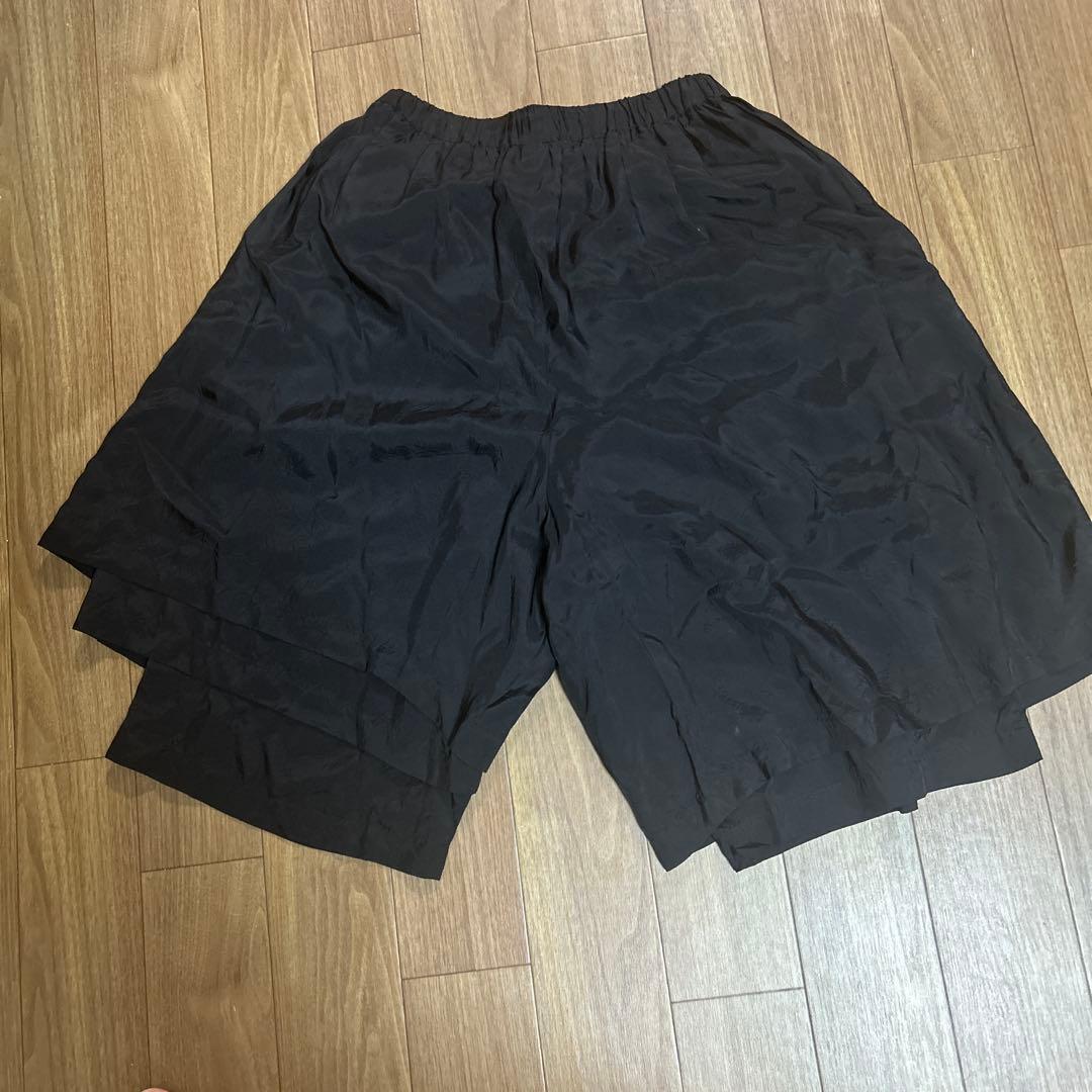 コムデギャルソン　ブラック キュロット Mサイズ キュプラ100%