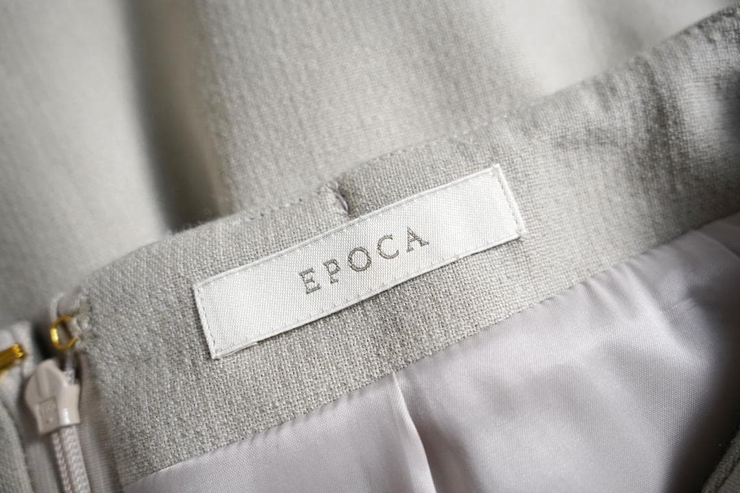 374t*美品 大きいサイズ エポカ EPOCA ウール混 フレアスカート