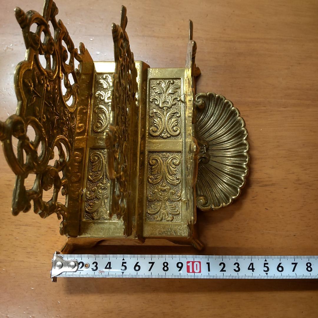 イタリア製　レターラック　真鍮　 ナプキンスタンド