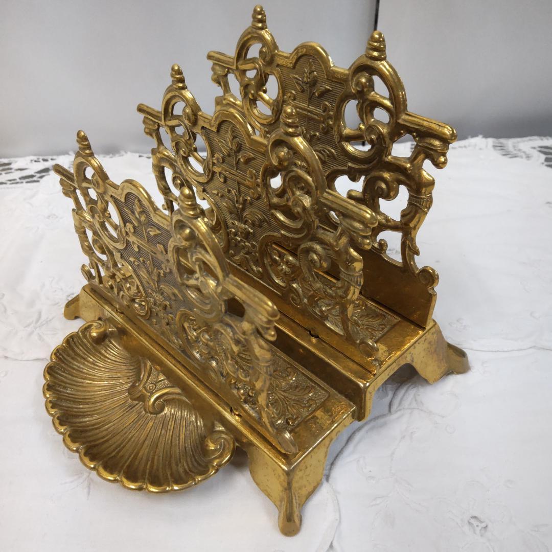 イタリア製　レターラック　真鍮　 ナプキンスタンド