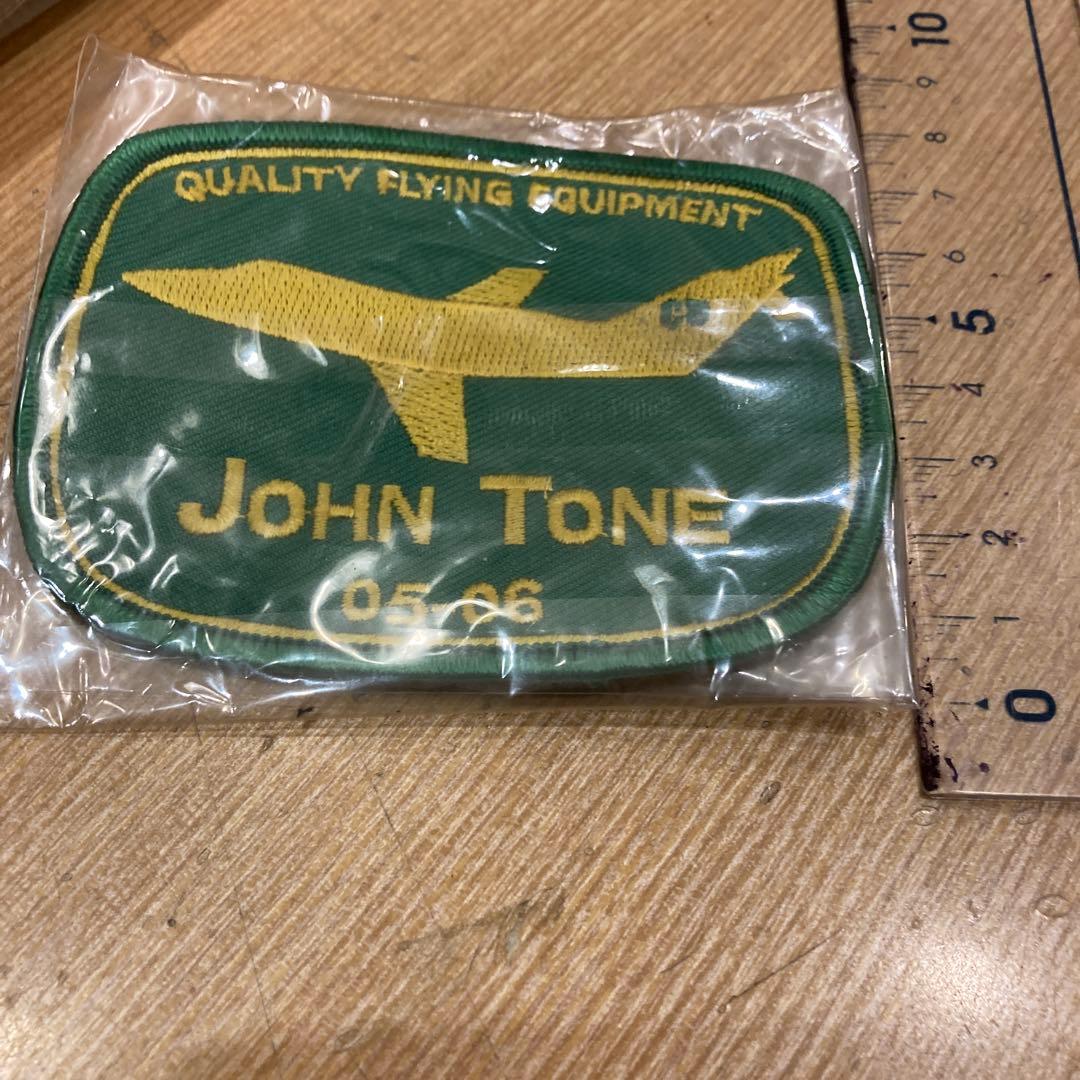 幻の珍品上昇中JOHN TONE 飛行機パッチ 限定品