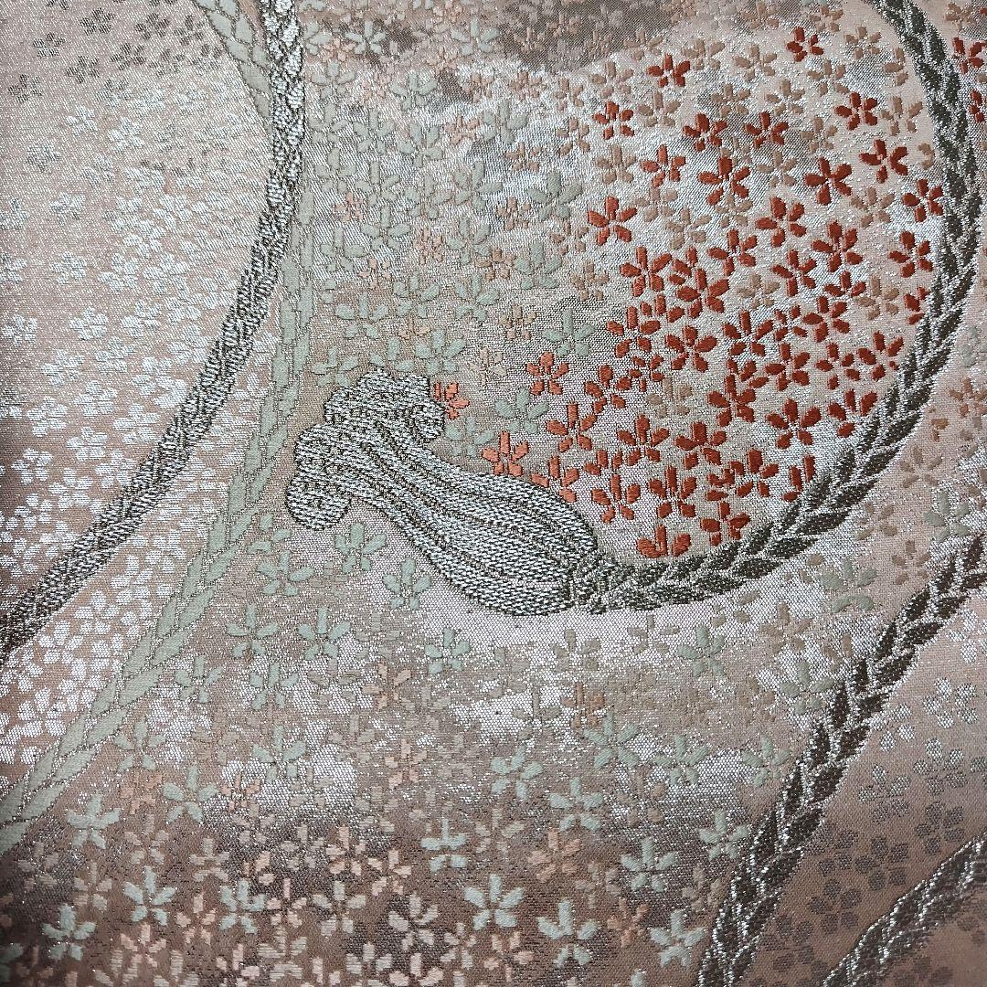 振袖フルセット(11点)・成人式・くすみ・桜・ピンク・胴裏正絹・逸品