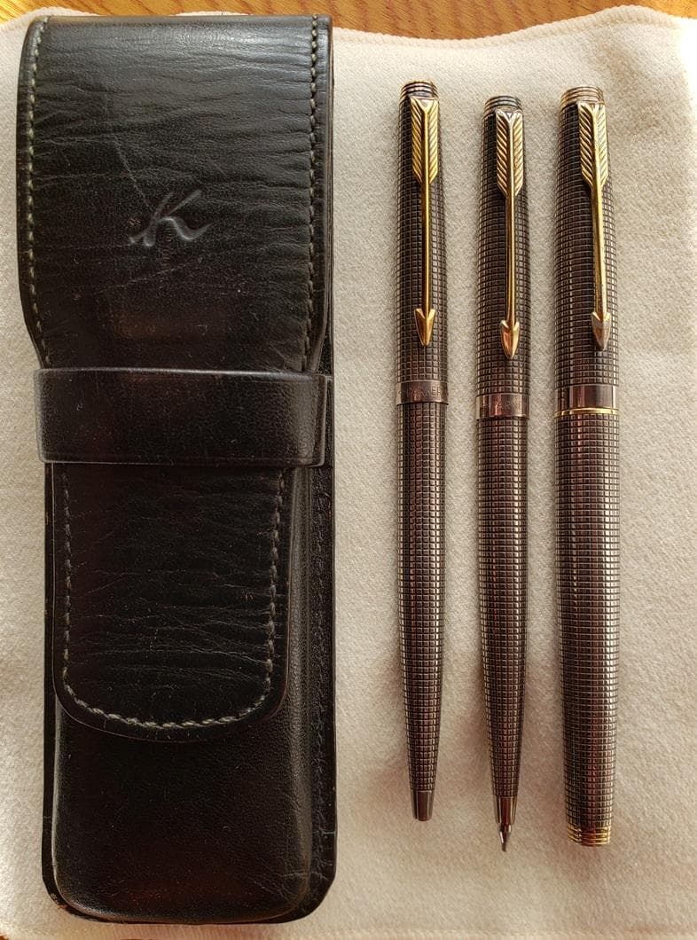 PARKER　75　スターリングシルバー　ボールペン他3本セット　中古品