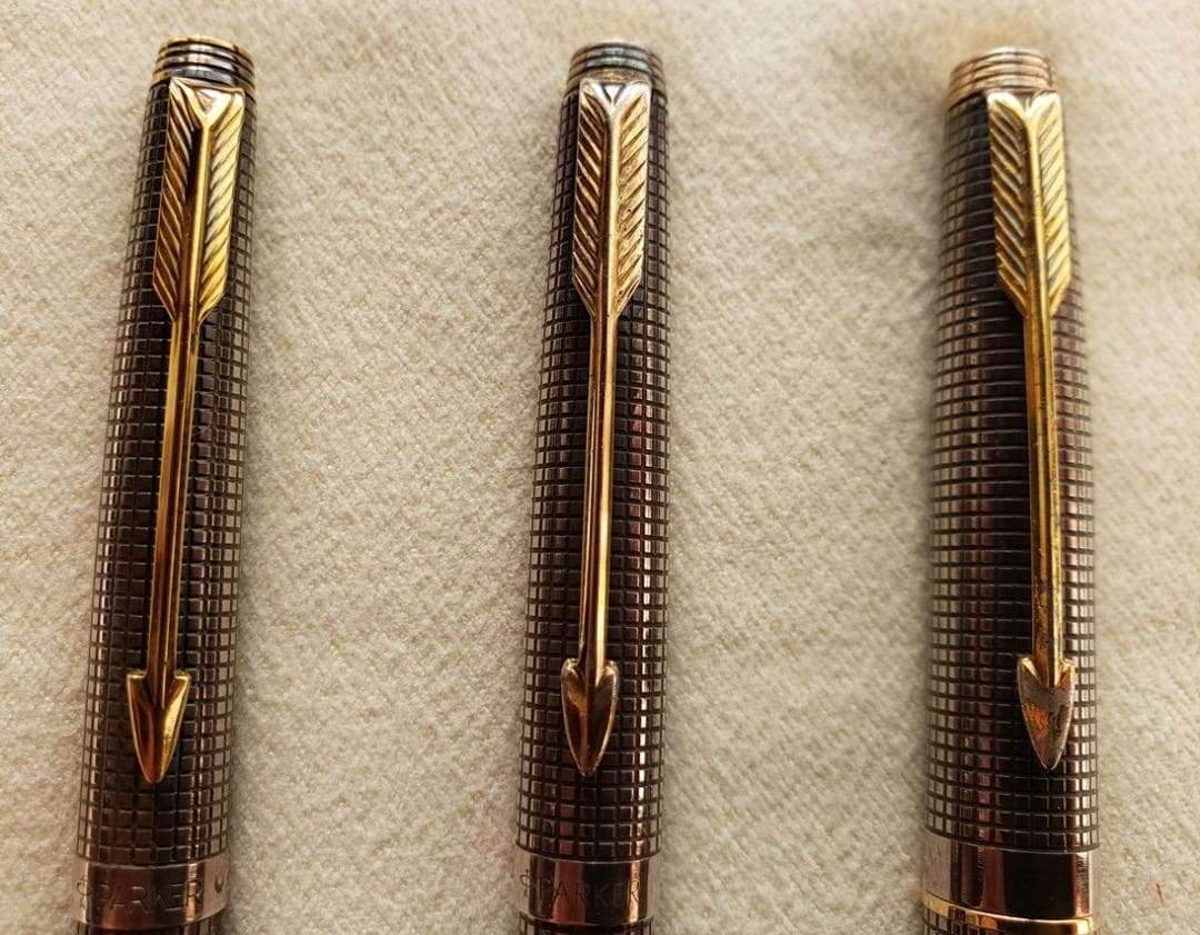 PARKER　75　スターリングシルバー　ボールペン他3本セット　中古品