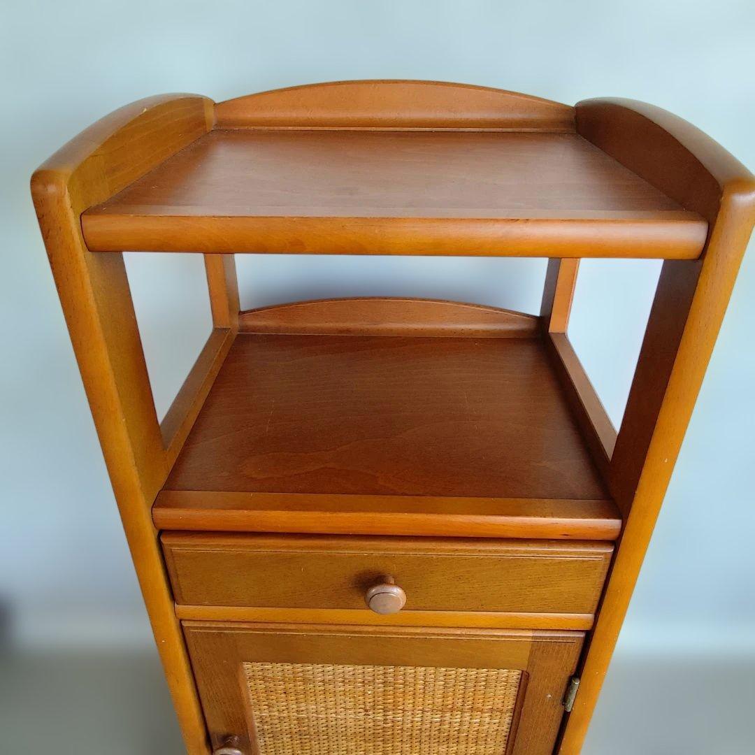 カリモク　karimoku 木製サイドテーブル 天然木電話台 インテリア