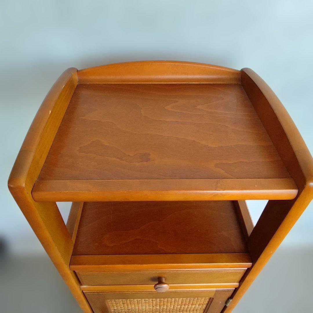 カリモク　karimoku 木製サイドテーブル 天然木電話台 インテリア