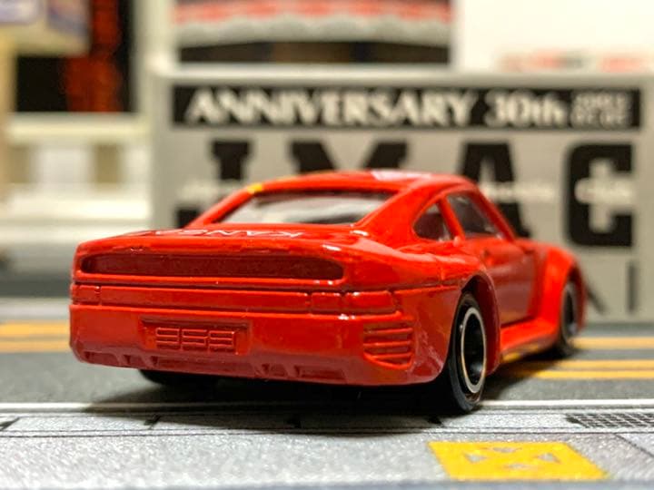 jmac特注　トミカ ポルシェ959 チェスチェック　赤　激レア