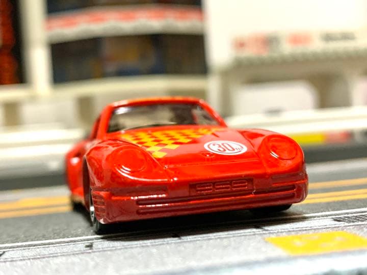 jmac特注　トミカ ポルシェ959 チェスチェック　赤　激レア
