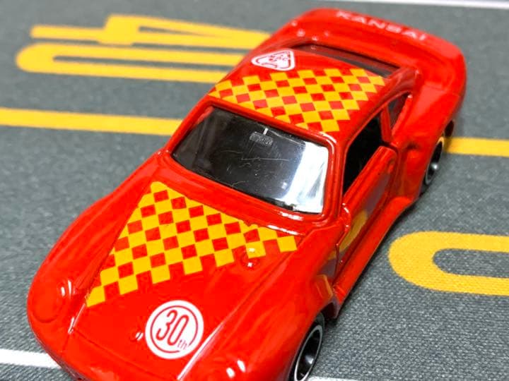 jmac特注　トミカ ポルシェ959 チェスチェック　赤　激レア