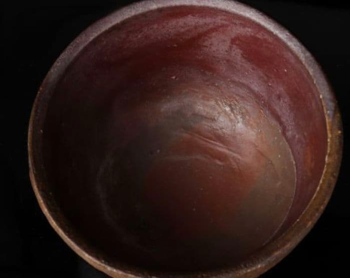 【人間国宝　最上位】藤原雄　備前茶碗　共箱　栞付　金重陶陽　山本陶秀　伊勢崎淳