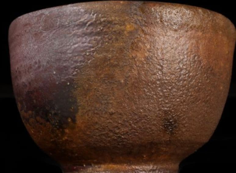 【人間国宝　最上位】藤原雄　備前茶碗　共箱　栞付　金重陶陽　山本陶秀　伊勢崎淳