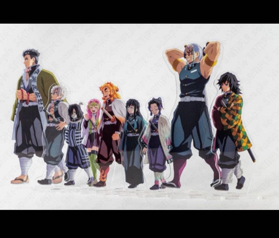 鬼滅の刃　笑い合う柱達　アクリルスタンド　コンプリートセット