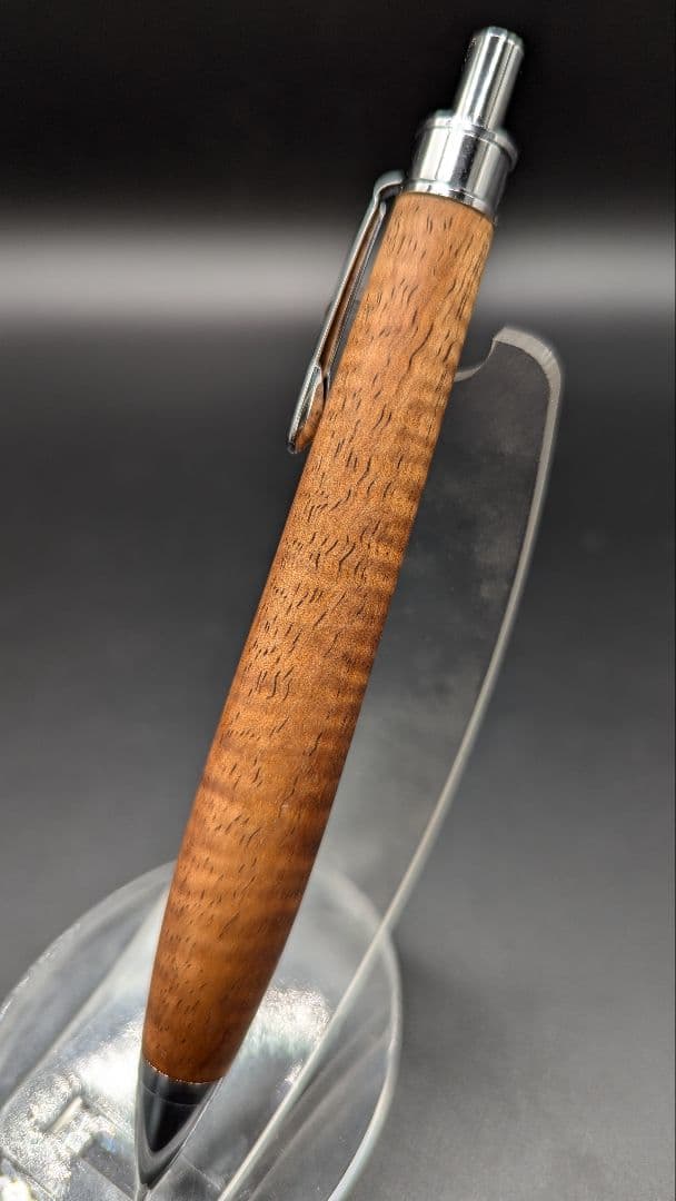 232ペン工房翌檜　極上　ハワイアンカーリーコア　木軸シャーペン　木軸ボールペン