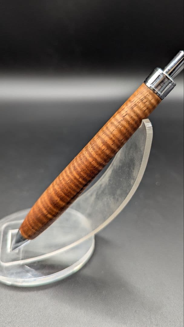 232ペン工房翌檜　極上　ハワイアンカーリーコア　木軸シャーペン　木軸ボールペン