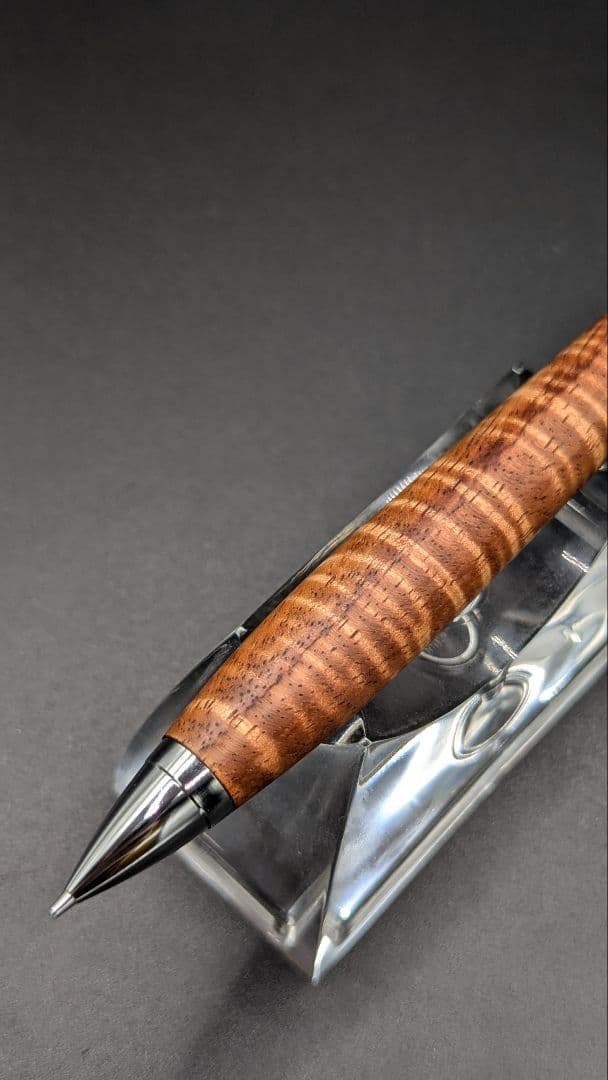 232ペン工房翌檜　極上　ハワイアンカーリーコア　木軸シャーペン　木軸ボールペン