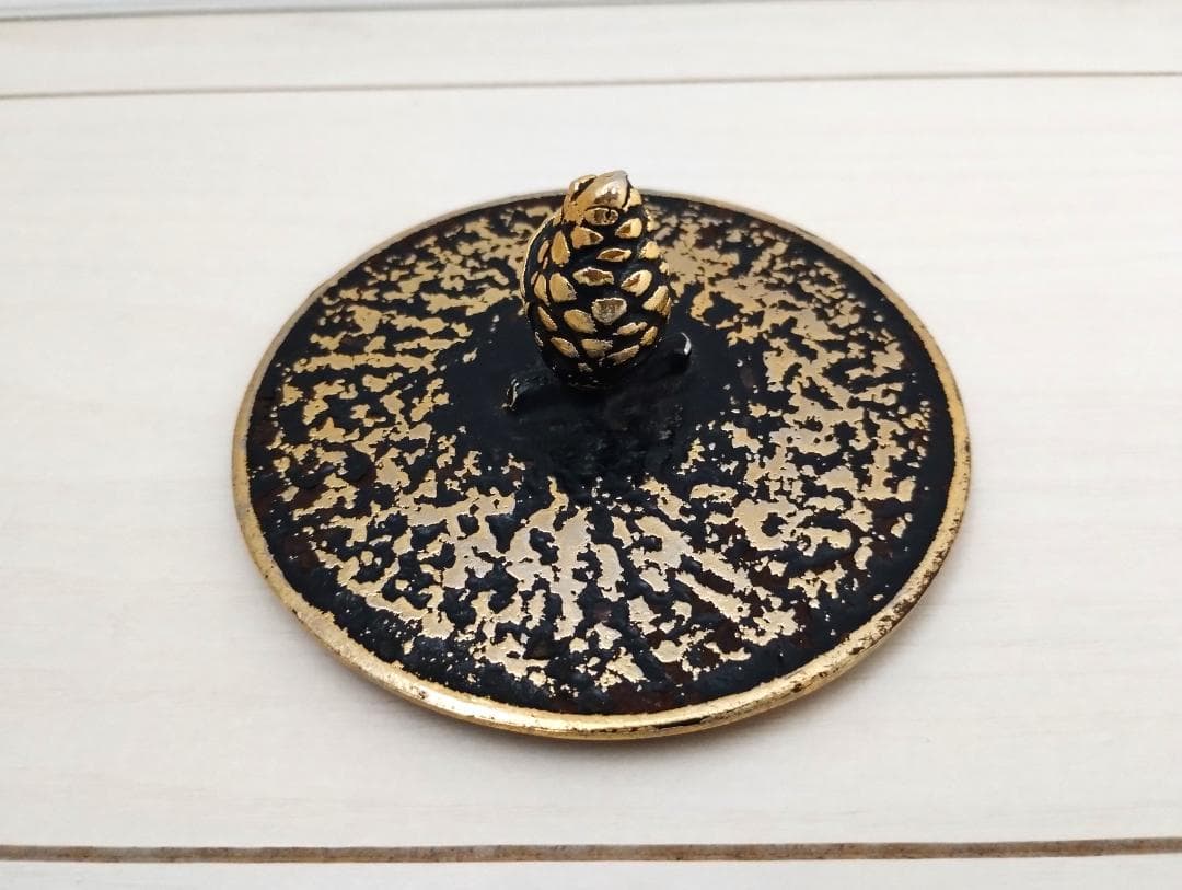 南部鉄器 鉄瓶　美濃華林作 南部岩鋳 純金着