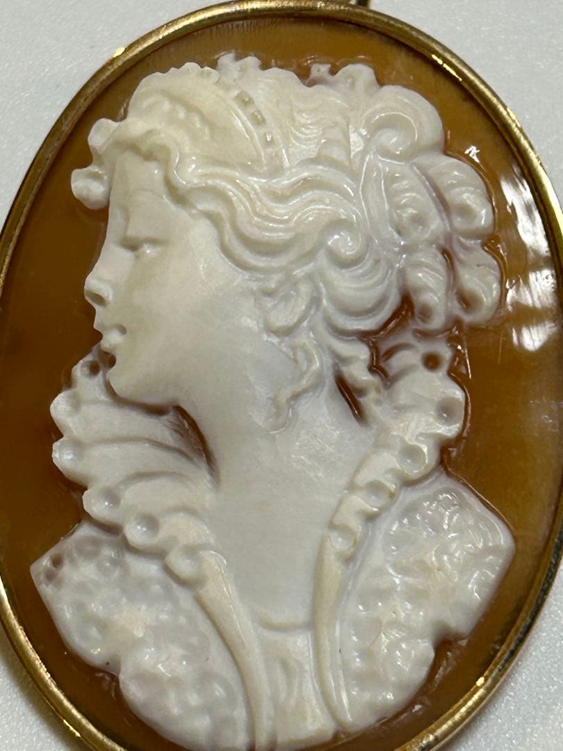 t*a様 Donadio カメオブローチ　k14