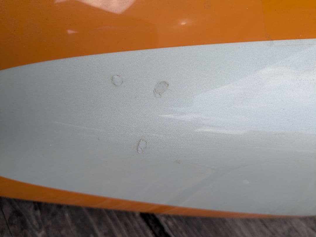 スズキ バイクタンク オレンジ ホワイト