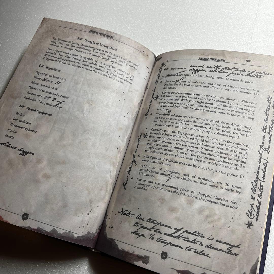 【新品未使用】ハリーポッター　魔法薬学　教科書　中身あり　セブルス・スネイプ