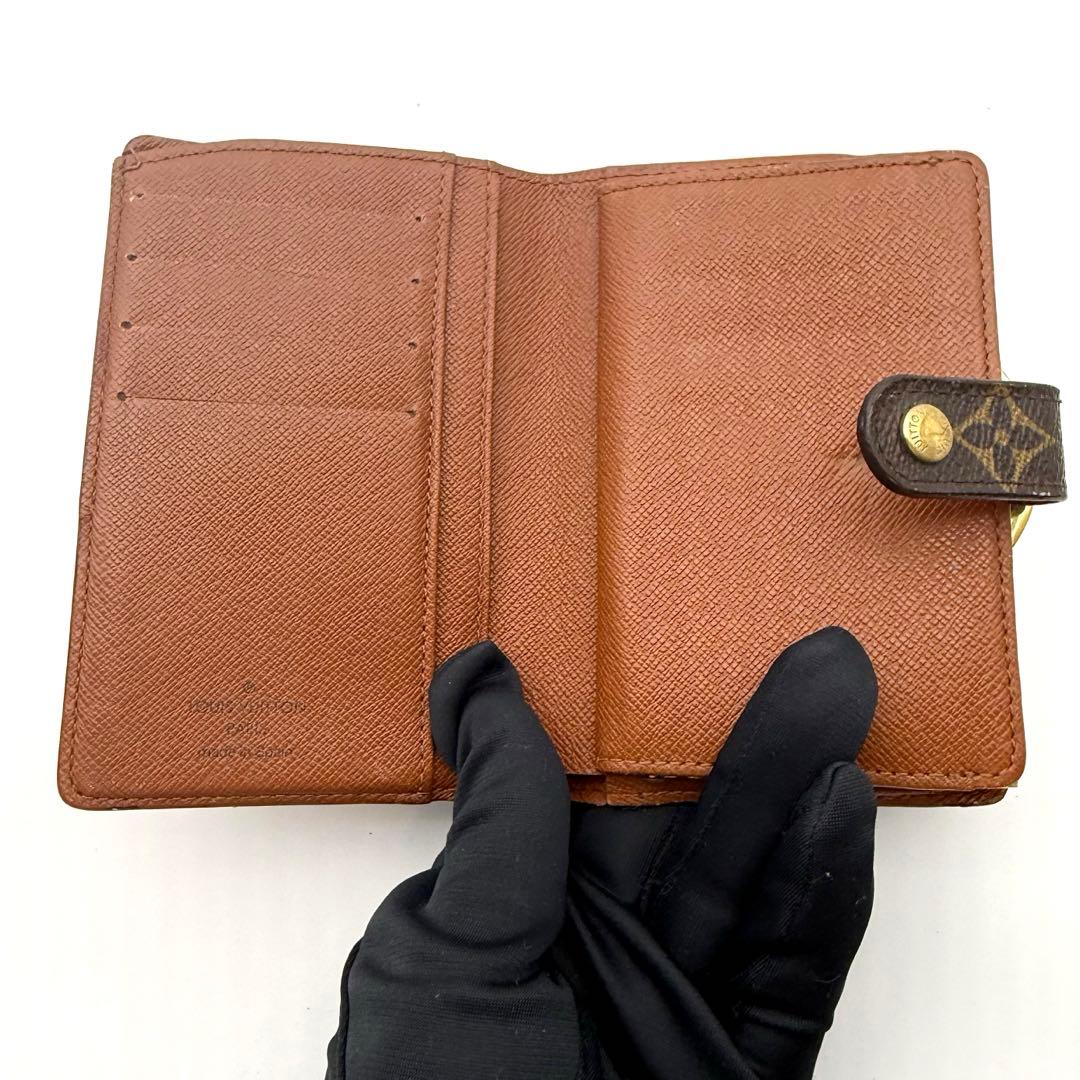 極美品　ルイヴィトン　モノグラム　ヴィエノワ　二つ折り財布　がま口