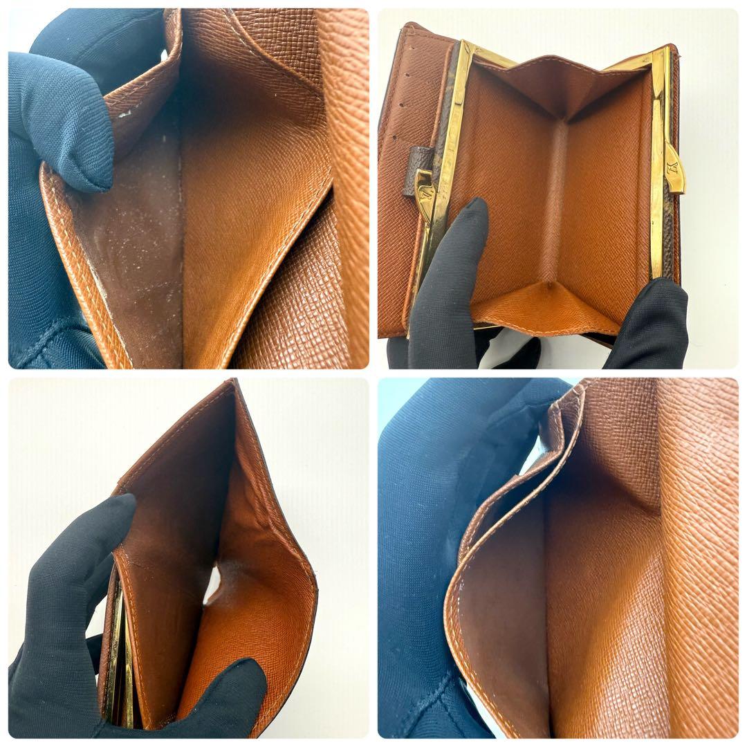 極美品　ルイヴィトン　モノグラム　ヴィエノワ　二つ折り財布　がま口