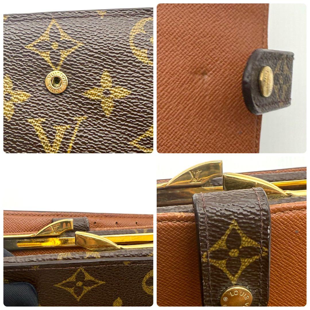 極美品　ルイヴィトン　モノグラム　ヴィエノワ　二つ折り財布　がま口
