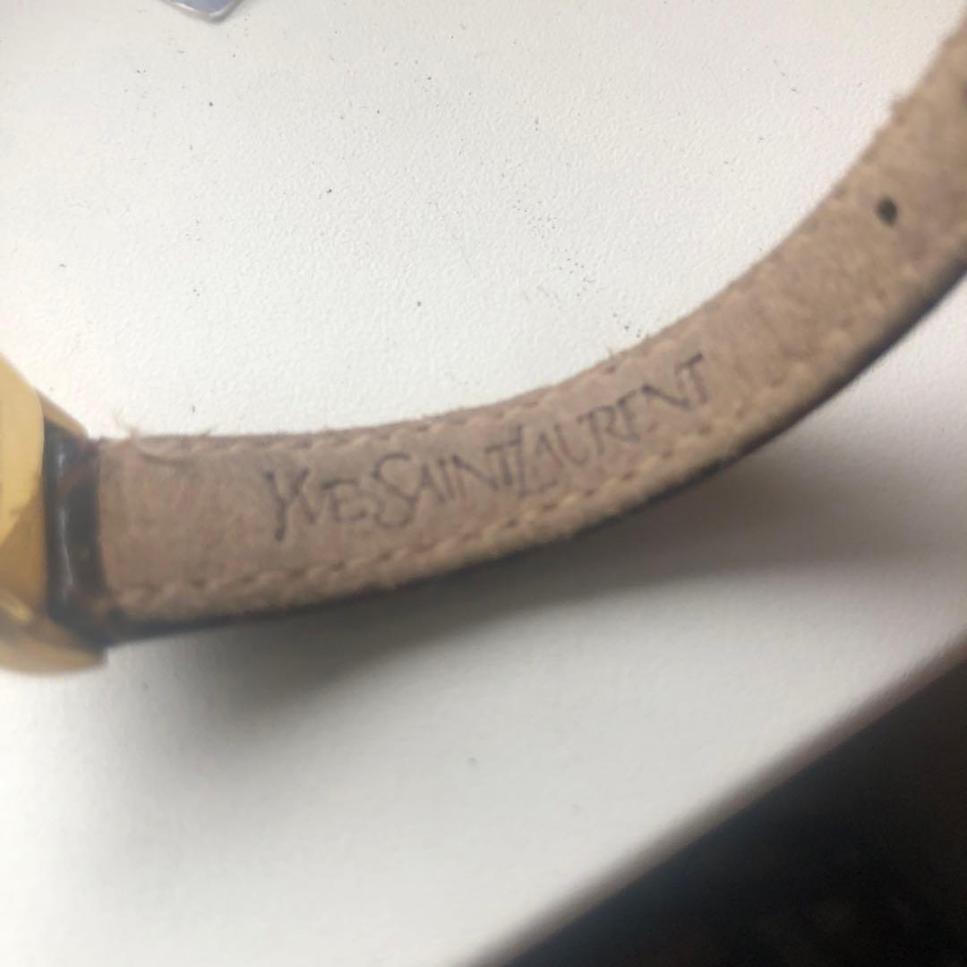 Yves Saint Laurent イヴ・サンローラン　電池新品　レザーベルト