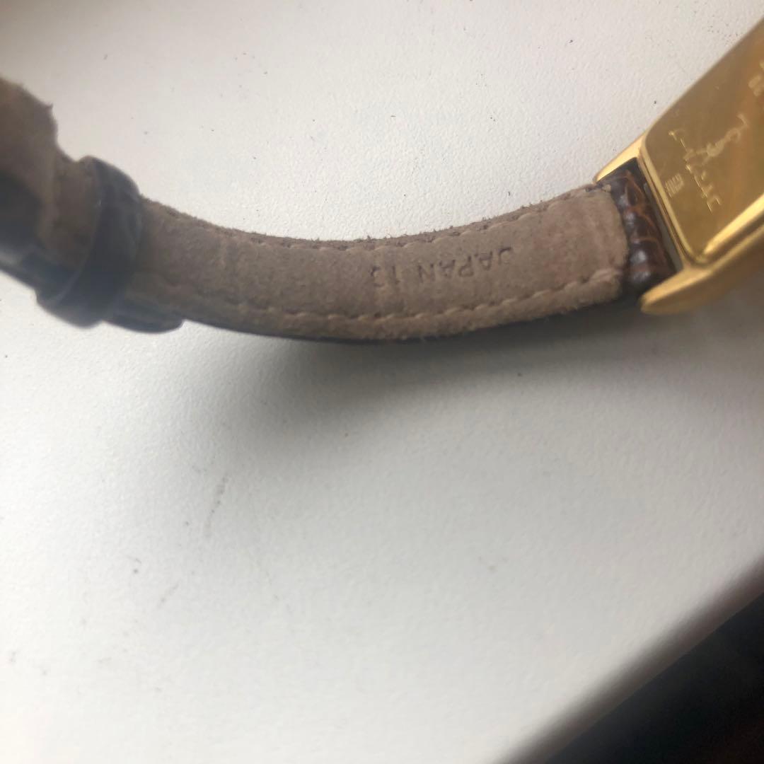 Yves Saint Laurent イヴ・サンローラン　電池新品　レザーベルト