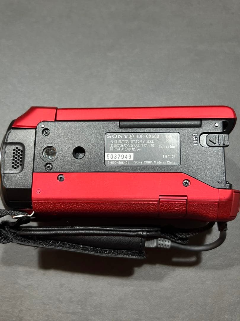 ち*ぶ様 SONY ソニー HDR-CX 680 レッド ビデオカメラ 本体とそ