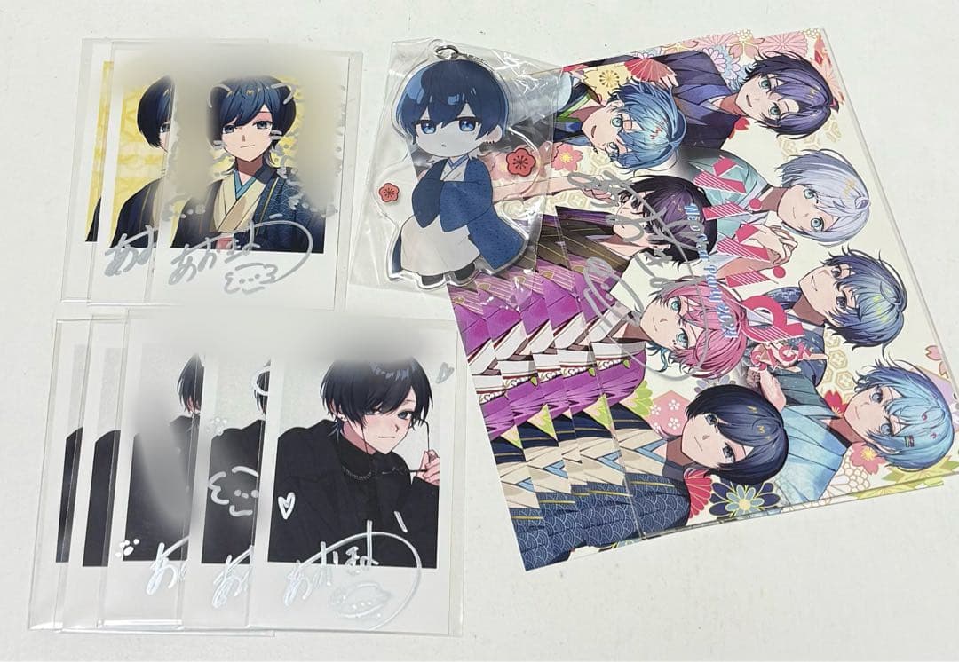 青木葉 チェキ風トレカ サイン入り ポストカード アクキー