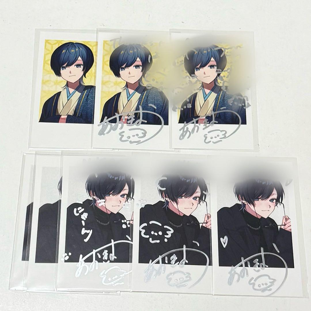 青木葉 チェキ風トレカ サイン入り ポストカード アクキー