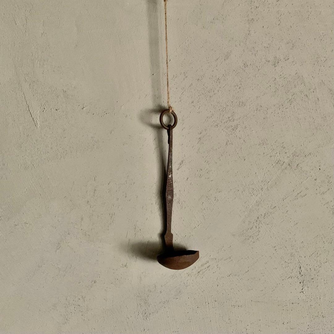 西洋 仏蘭西 鉄製 灯明器 灯火器 坂田さん的 古道具 アンティーク 古美術