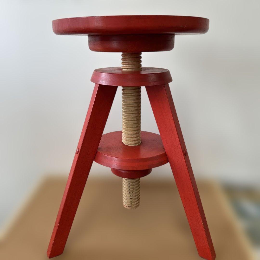 【極レア】アフタヌーンティー　レッド　スツール　赤