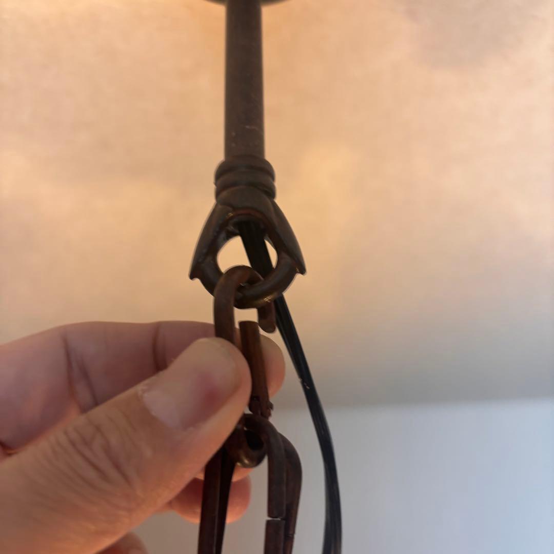 【アンティーク風】サビ加工　シャンデリア　東京インテリア関連　6灯