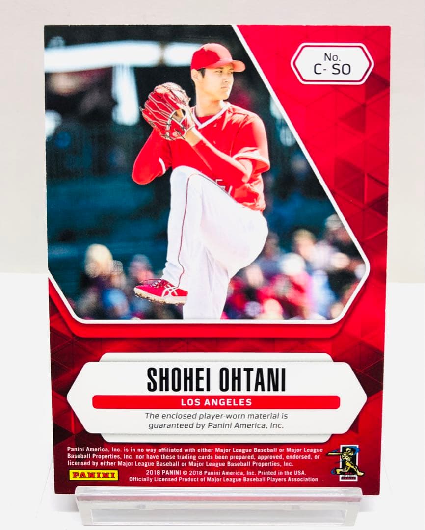 大谷翔平 2018 PANINI 実使用ジャージ レリック ルーキー RC