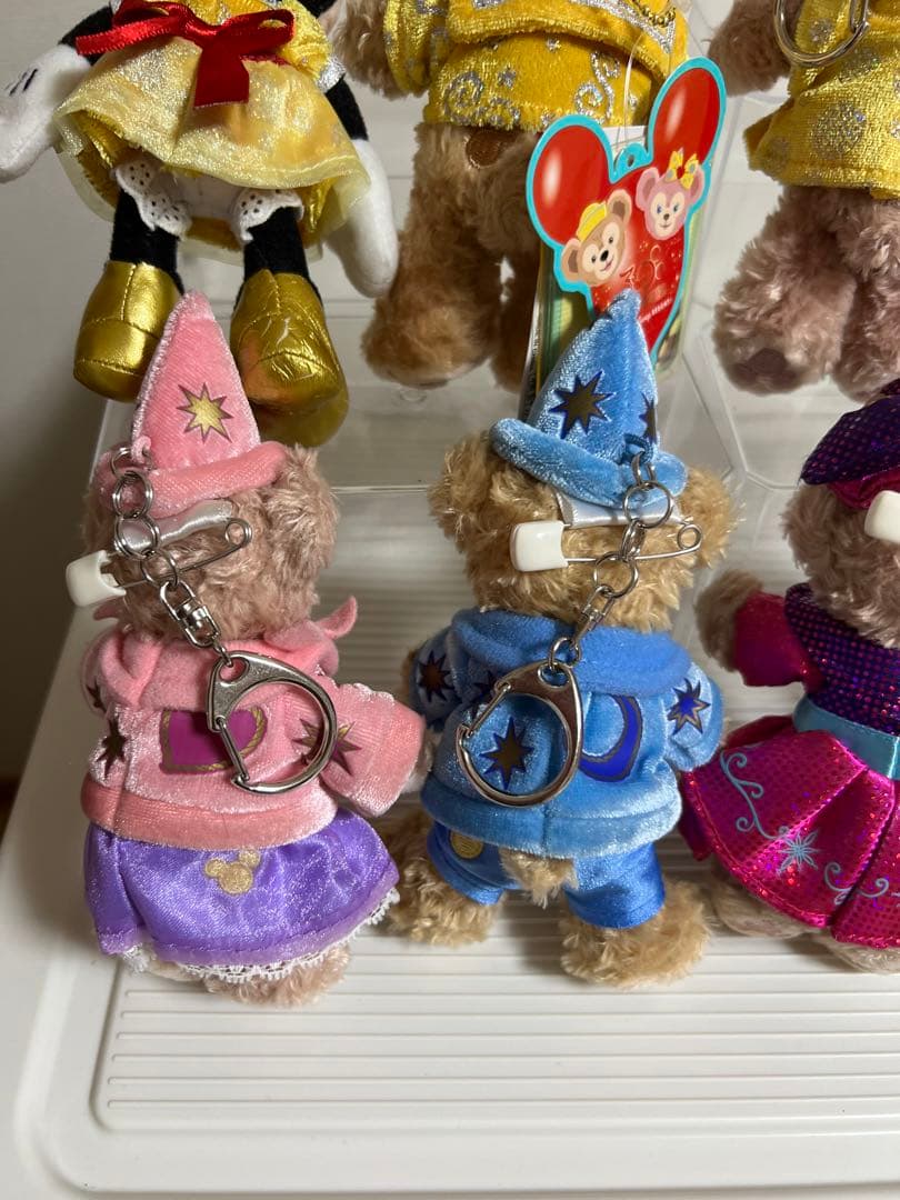 ダッフィー、シェリーメイぬいぐるみバッチ、ぬいぐるみストラップ、10、30周年