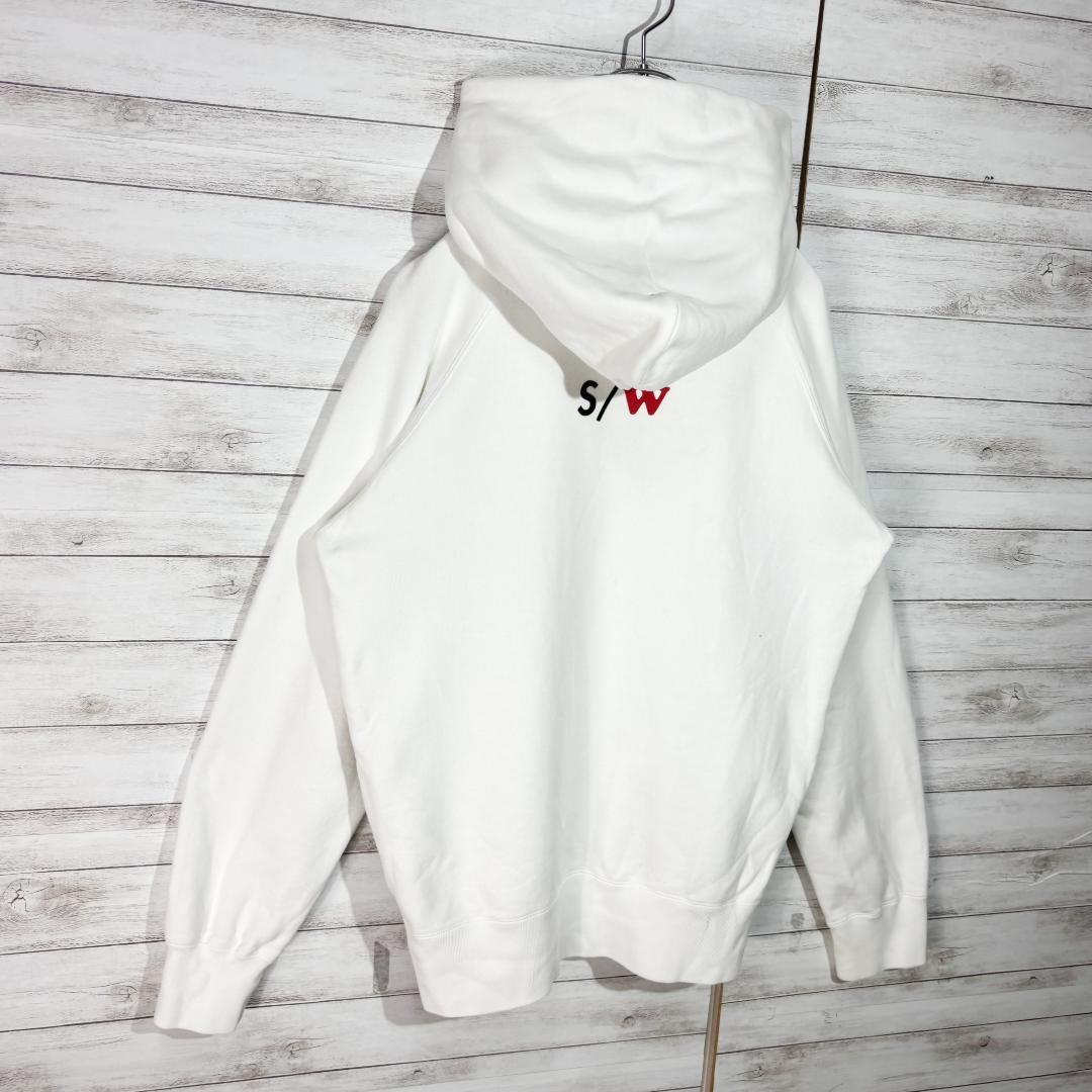 sacai サカイ　変形　サイドジップ パーカー M ホワイト