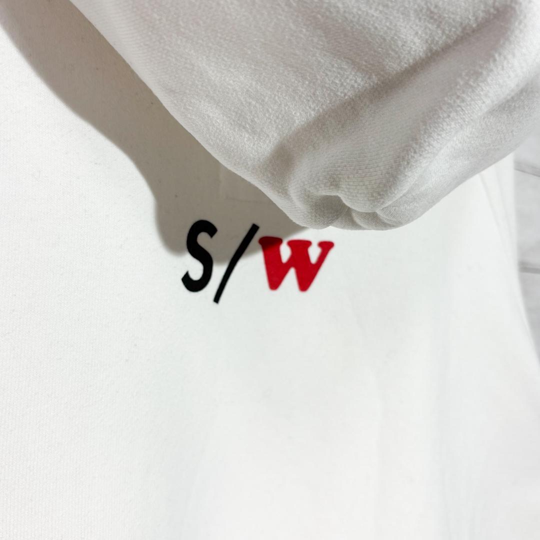 sacai サカイ　変形　サイドジップ パーカー M ホワイト