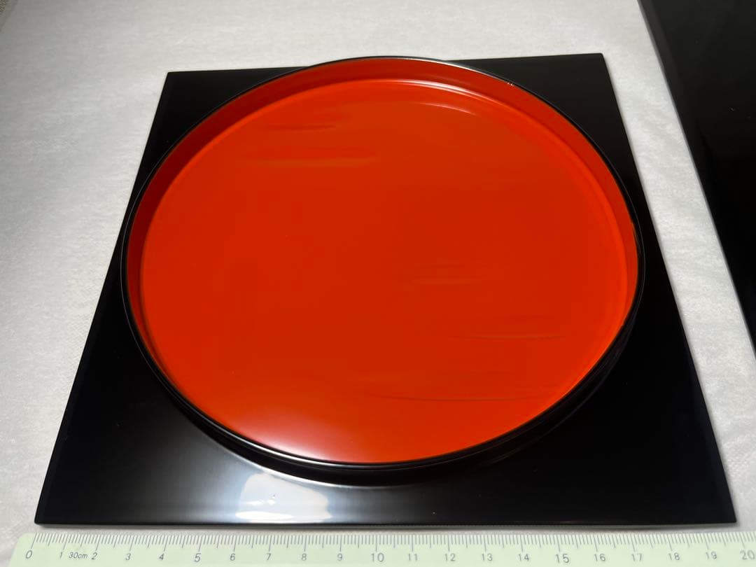 輪島塗　輪付膳　2点