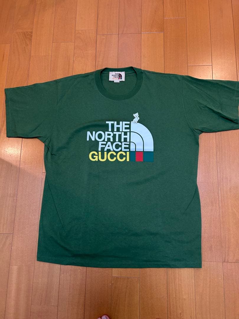 GUCCI × THE NORTH FACE コラボ Tシャツ グリーン