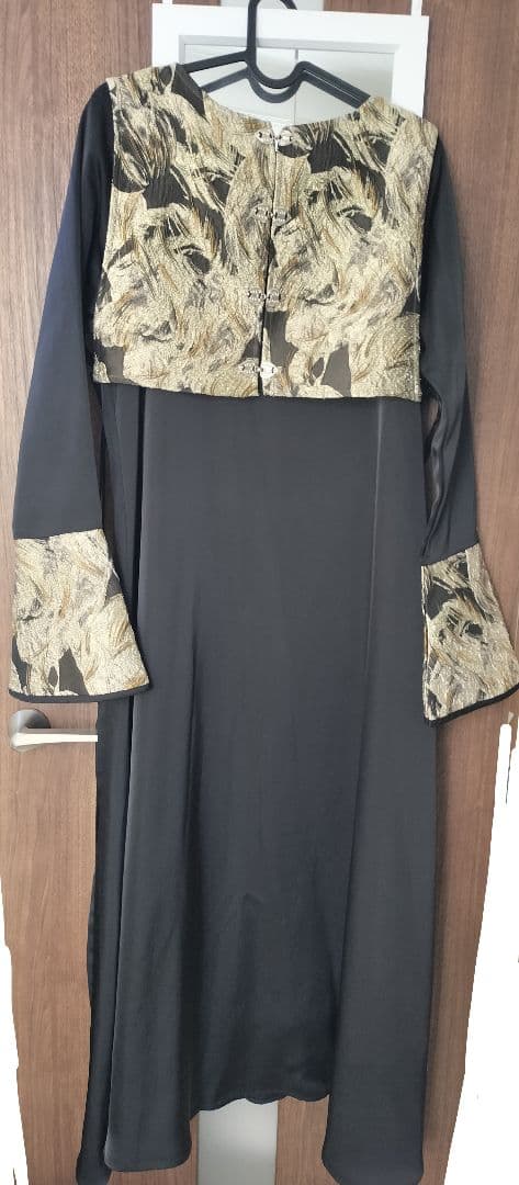 【週末限定セール】sahara ジャカードベストレイヤードドレス 2way