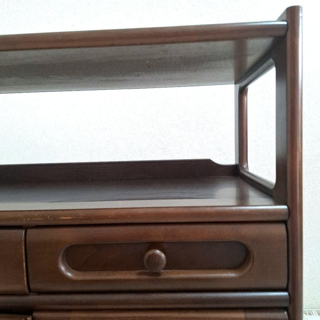 【送料無料】karimoku カリモク オールドカリモク 電話台 ファックス台