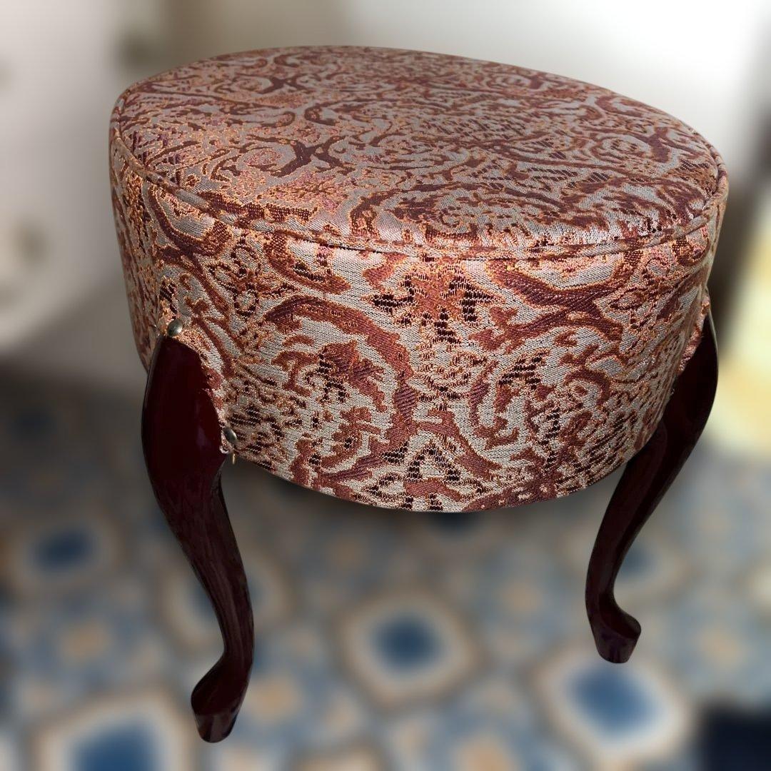 昭和レトロ スツール ドレッサー用 イス チェア 猫脚 美品 アンティーク